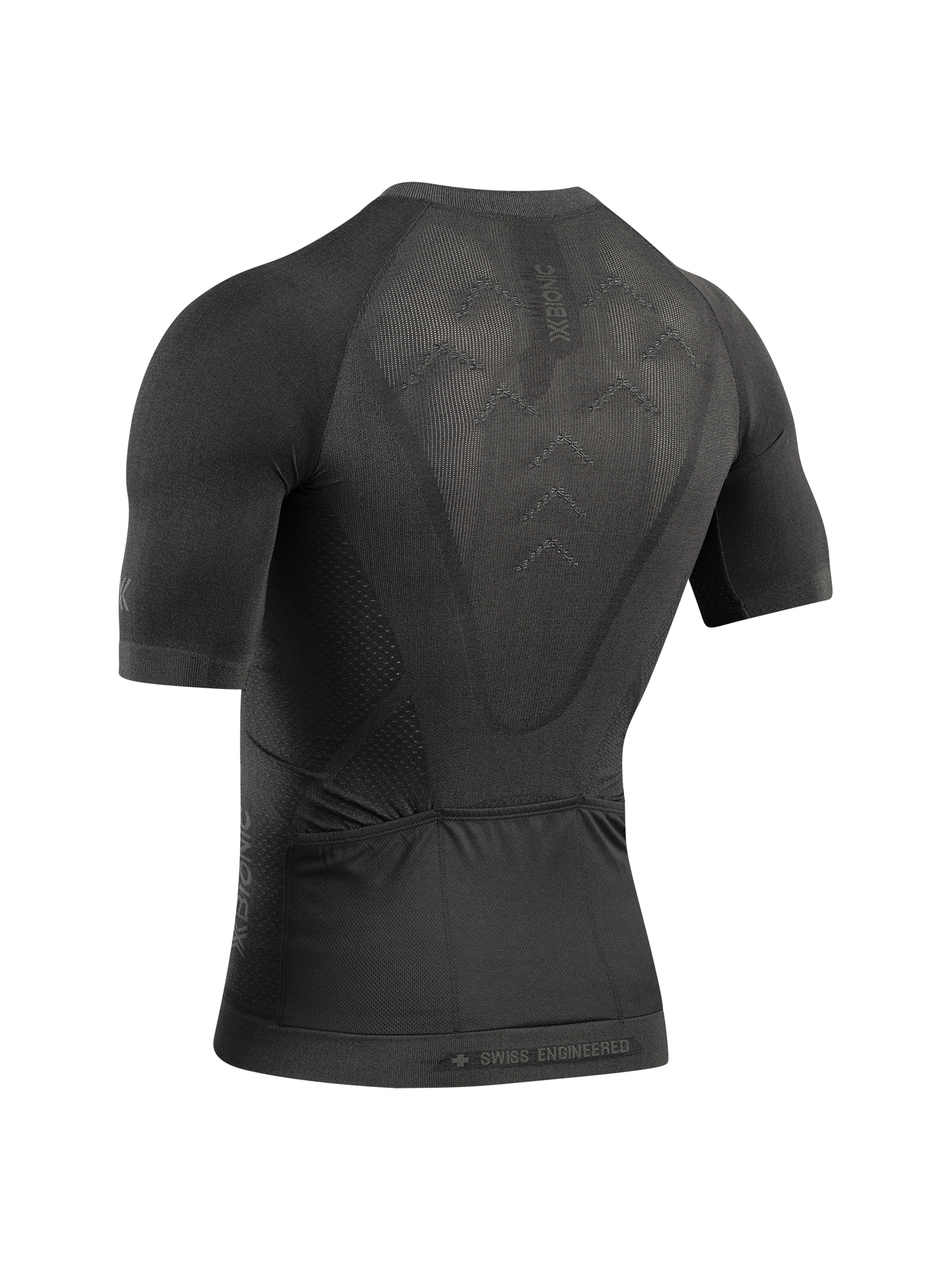 X-BIONIC XCEED RIDE JERSEY SS MEN - X Black Rhino Grey - Zip Shirts - 6 of 26