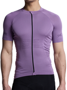 X-BIONIC XCEED RIDE JERSEY SS MEN - Heather Lavender Night - Zip Shirts - 18 of 26