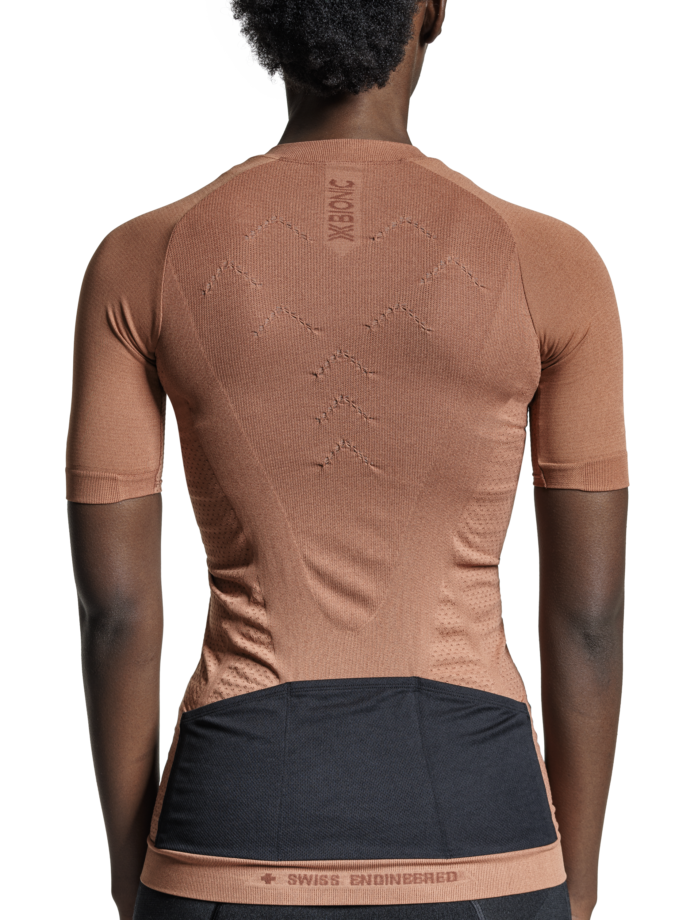 X-BIONIC XCEED RIDE JERSEY SS WMN - Dusty Rose Dark Dusty Rose - Zip Shirts - 21 of 25