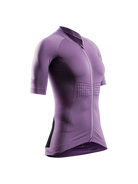 X-BIONIC XCEED RIDE JERSEY SS WMN - Heather Lavender Night - Zip Shirts - 1 of 25