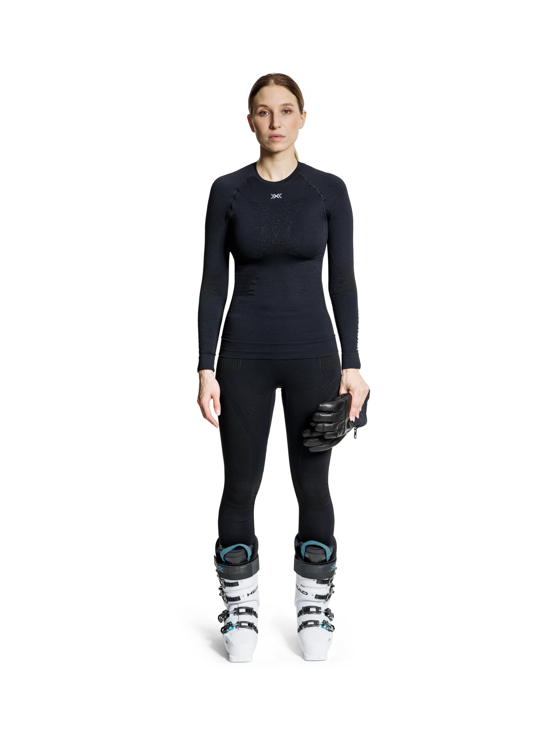 X-BIONIC ENERGY ACCUMULATOR 4.0 PANTS WMN - Opal Black Arctic White - Pants - 9 of 50