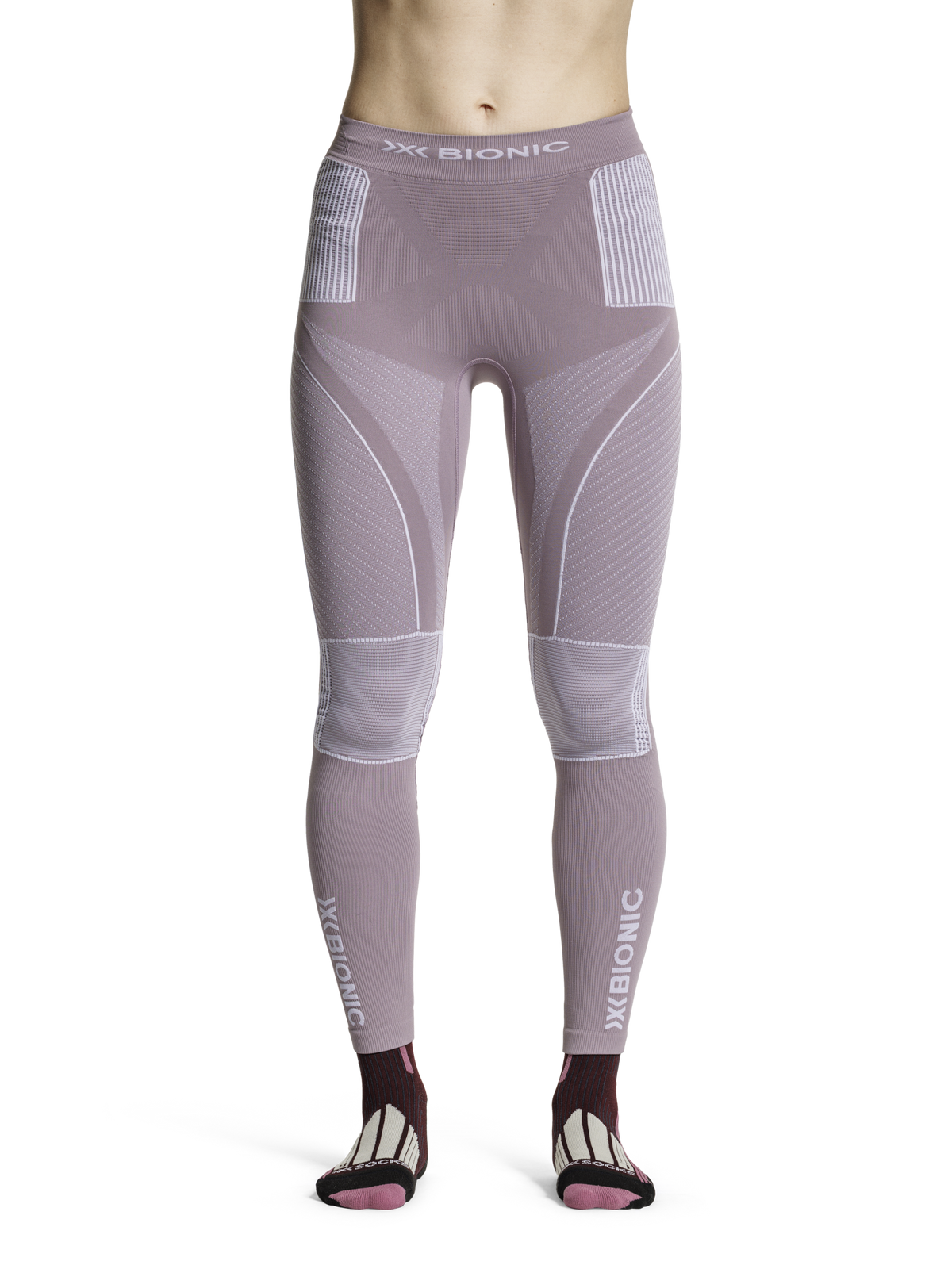 X-BIONIC ENERGY ACCUMULATOR 4.0 PANTS WMN - Dusty Lavender Arctic White - Pants - 29 of 50