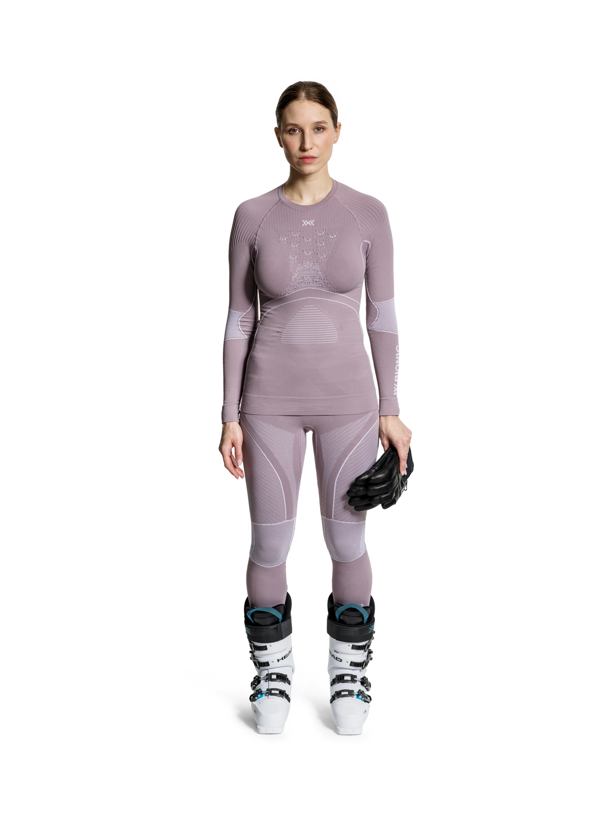 X-BIONIC ENERGY ACCUMULATOR 4.0 PANTS WMN - Dusty Lavender Arctic White - Pants - 34 of 50