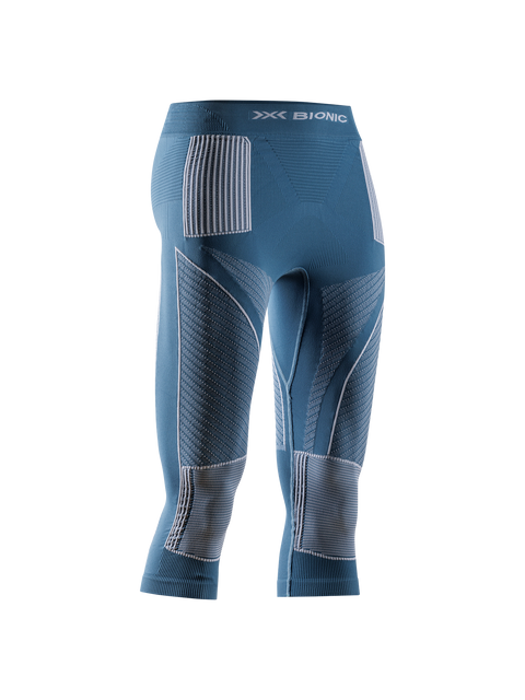 X-BIONIC ENERGY ACCUMULATOR 4.0 PANTS 3/4 WMN - Mineral Blue Arctic White - 3/4 Pants - 10 of 20