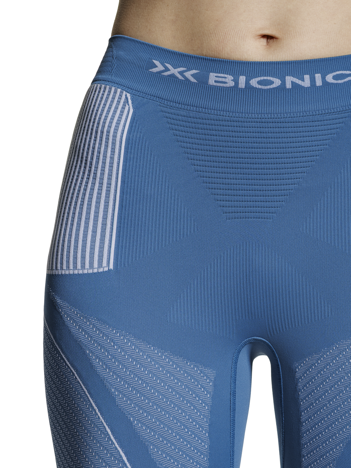 X-BIONIC ENERGY ACCUMULATOR 4.0 PANTS 3/4 WMN - Mineral Blue Arctic White - 3/4 Pants - 12 of 20