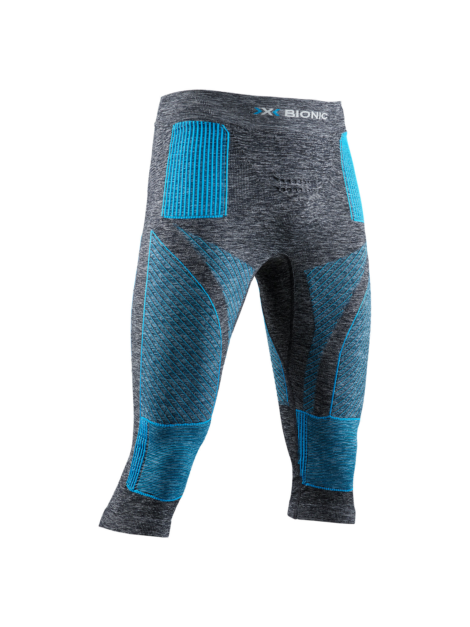 X-BIONIC ENERGY ACCUMULATOR 4.0 MELANGE PANTS 3/4 MEN - Dark Grey Melange Blue - 3/4 Pants - 3 of 4