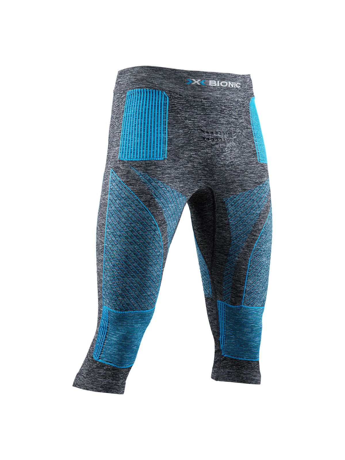 X-BIONIC ENERGY ACCUMULATOR 4.0 MELANGE PANTS 3/4 MEN - Dark Grey Melange Blue - 3/4 Pants - 3 of 4