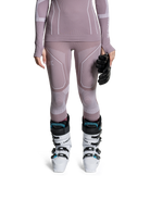 X-BIONIC ENERGY ACCUMULATOR LIGHT PANTS 3/4 WMN - Dusty Lavender Arctic White - 3/4 Pants - 6 of 9