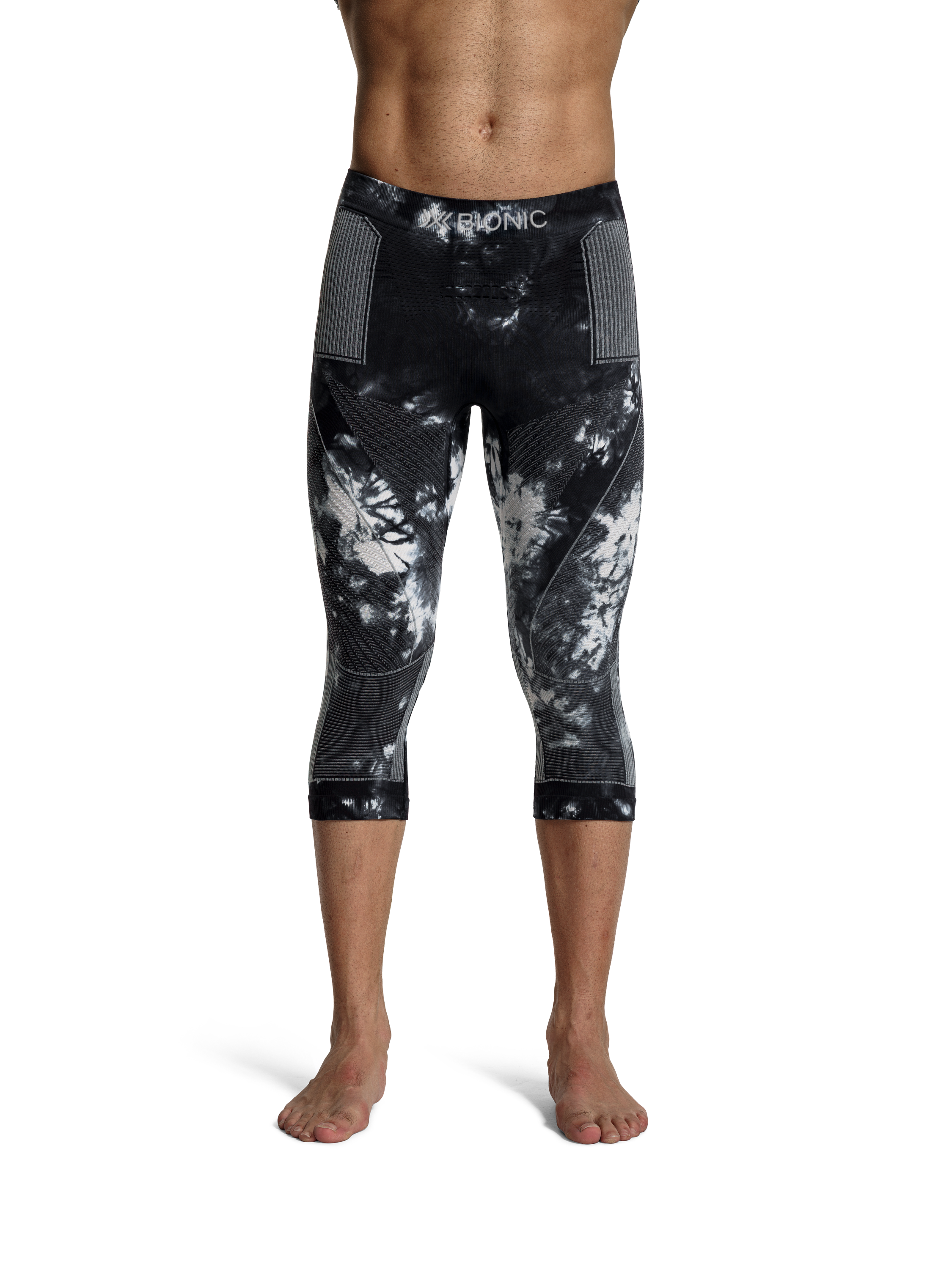 X-BIONIC ENERGY ACCUMULATOR 4.0 PANTS 3/4 - Tiedye X Black X White - 3/4 Pants - 3 of 8