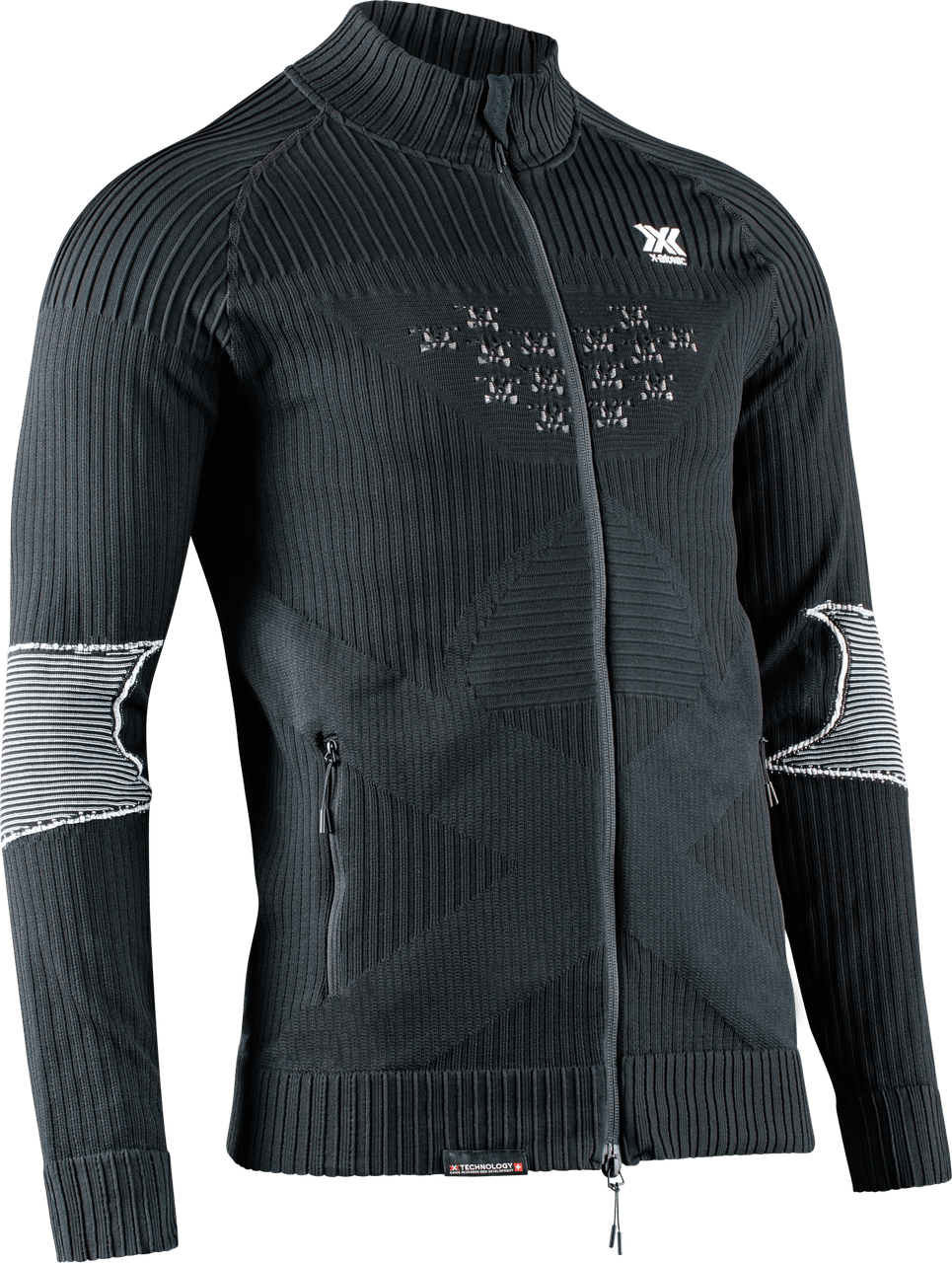 X-BIONIC ENERGY ACCUMULATOR 4.0 TRANSMISSION LAYER FULL ZIP MEN - Opal Black Arctic White - Midlayers - 1 of 4