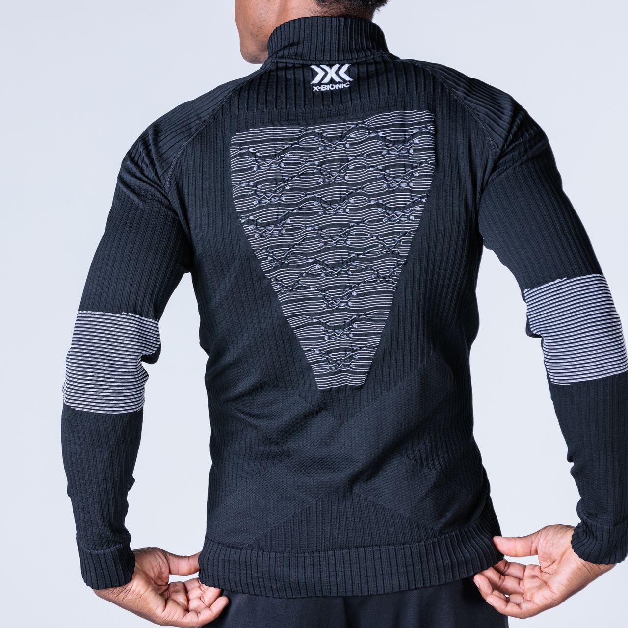 X-BIONIC ENERGY ACCUMULATOR 4.0 TRANSMISSION LAYER FULL ZIP MEN - Opal Black Arctic White - Midlayers - 3 of 4