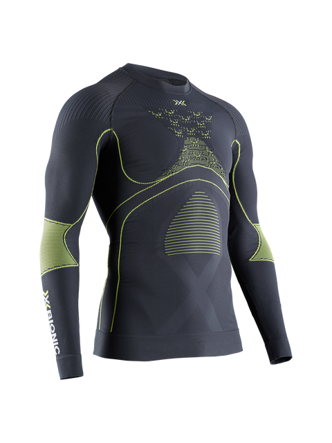X-BIONIC ENERGY ACCUMULATOR 4.0 SHIRT LG SL MEN - Charcoal Yellow - Longsleeves - 35 of 41
