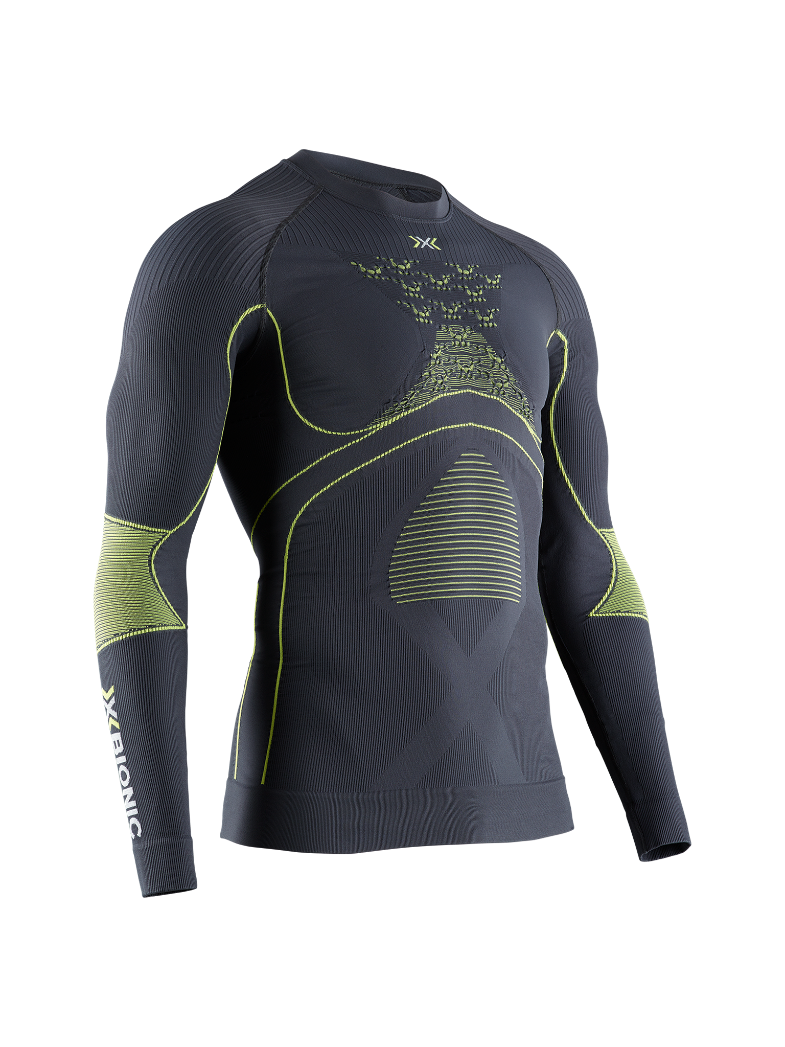 X-BIONIC ENERGY ACCUMULATOR 4.0 SHIRT LG SL MEN - Charcoal Yellow - Longsleeves - 35 of 41