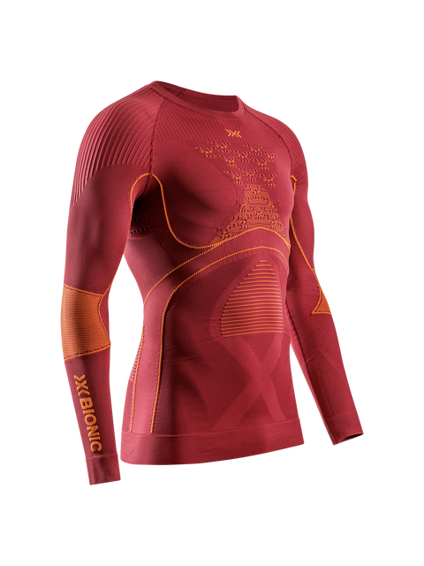 X-BIONIC ENERGY ACCUMULATOR 4.0 SHIRT LG SL MEN - Dune Red Orange - Longsleeves - 14 of 41