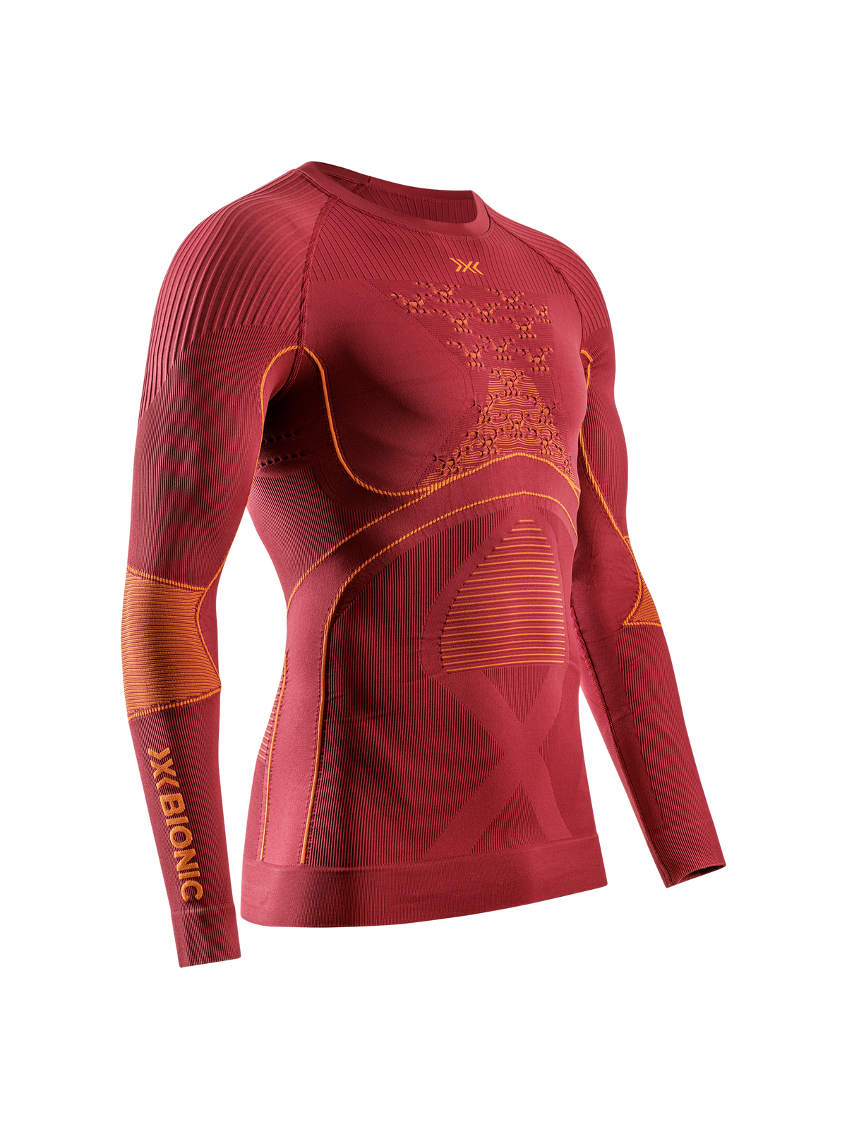 X-BIONIC ENERGY ACCUMULATOR 4.0 SHIRT LG SL MEN - Dune Red Orange - Longsleeves - 14 of 41