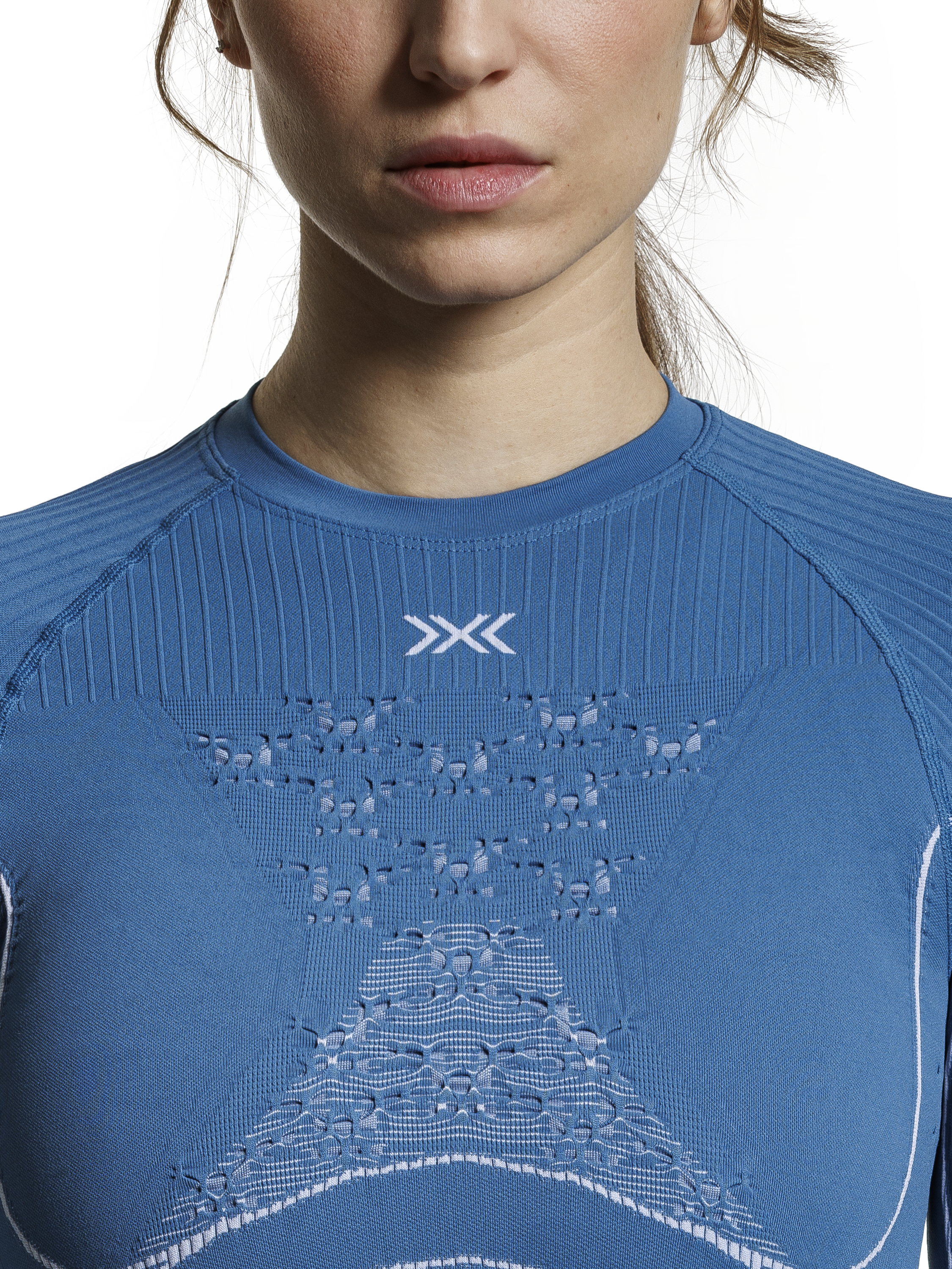 X-BIONIC ENERGY ACCUMULATOR 4.0 SHIRT LG SL WMN - Mineral Blue Arctic White - Longsleeves - 27 of 50