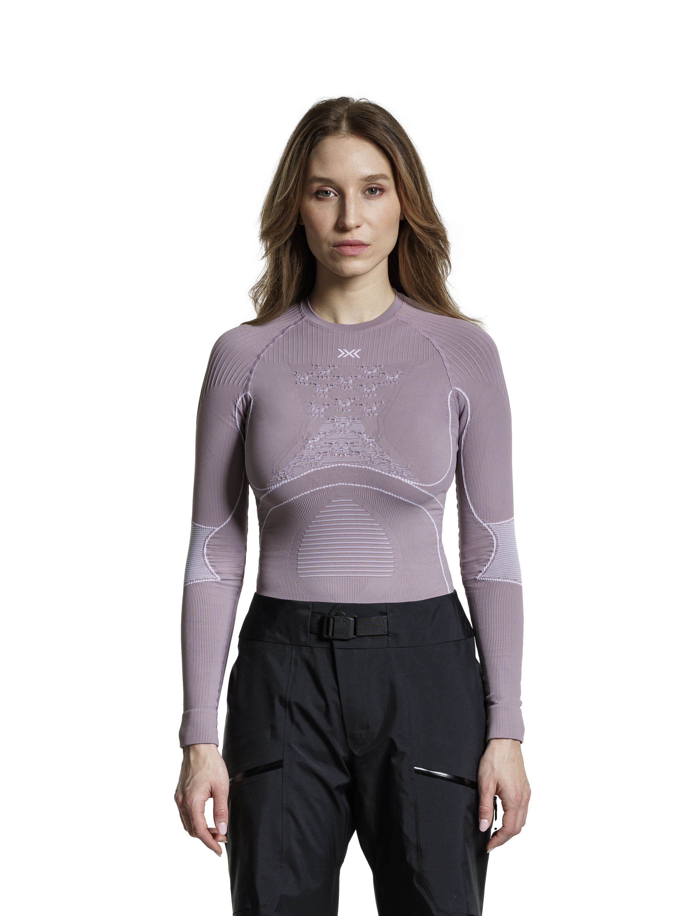 X-BIONIC ENERGY ACCUMULATOR 4.0 SHIRT LG SL WMN - Dusty Lavender Arctic White - Longsleeves - 36 of 50