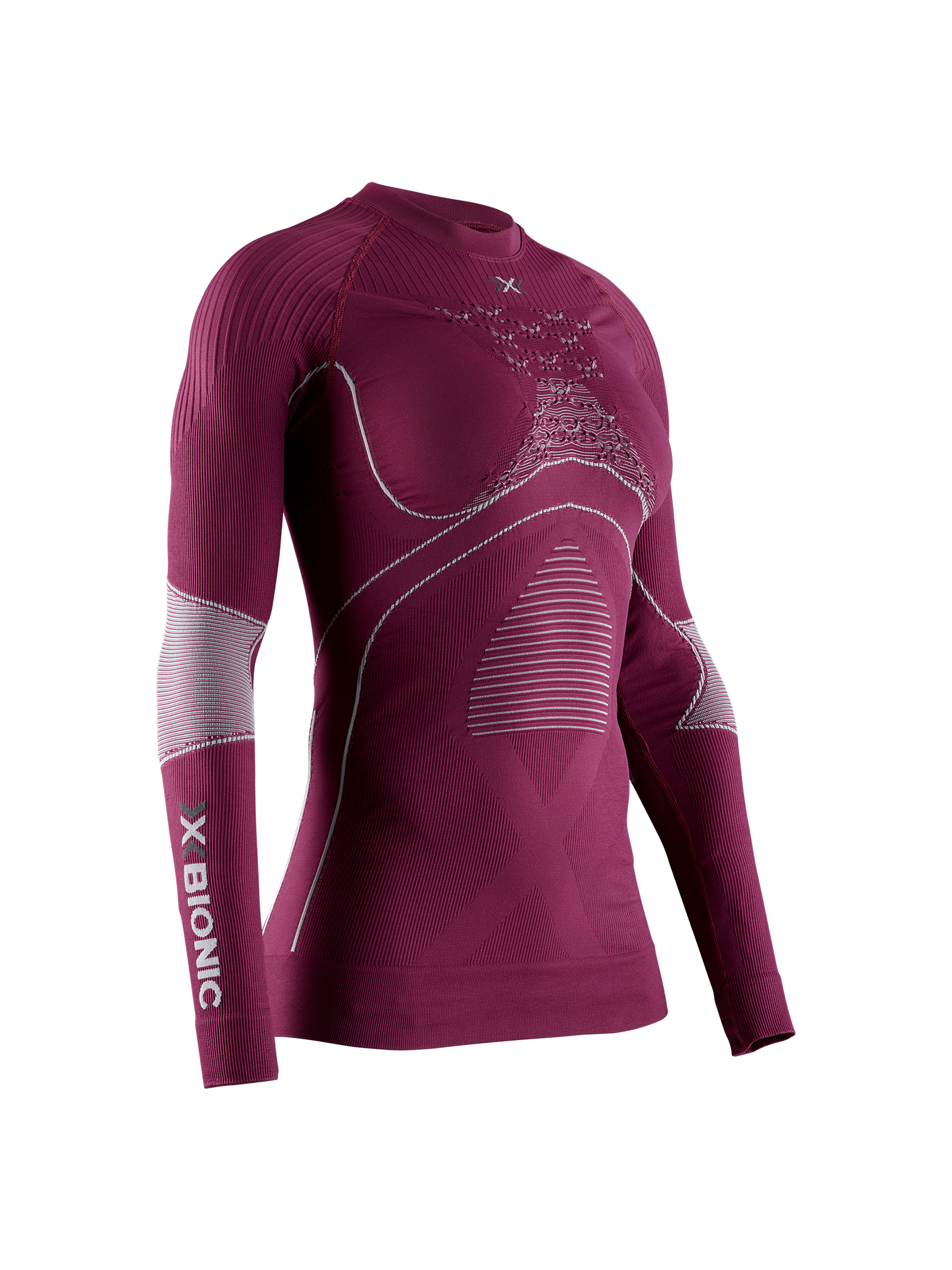 X-BIONIC ENERGY ACCUMULATOR 4.0 SHIRT LG SL WMN - Plum Pearl Grey - Longsleeves - 20 of 50