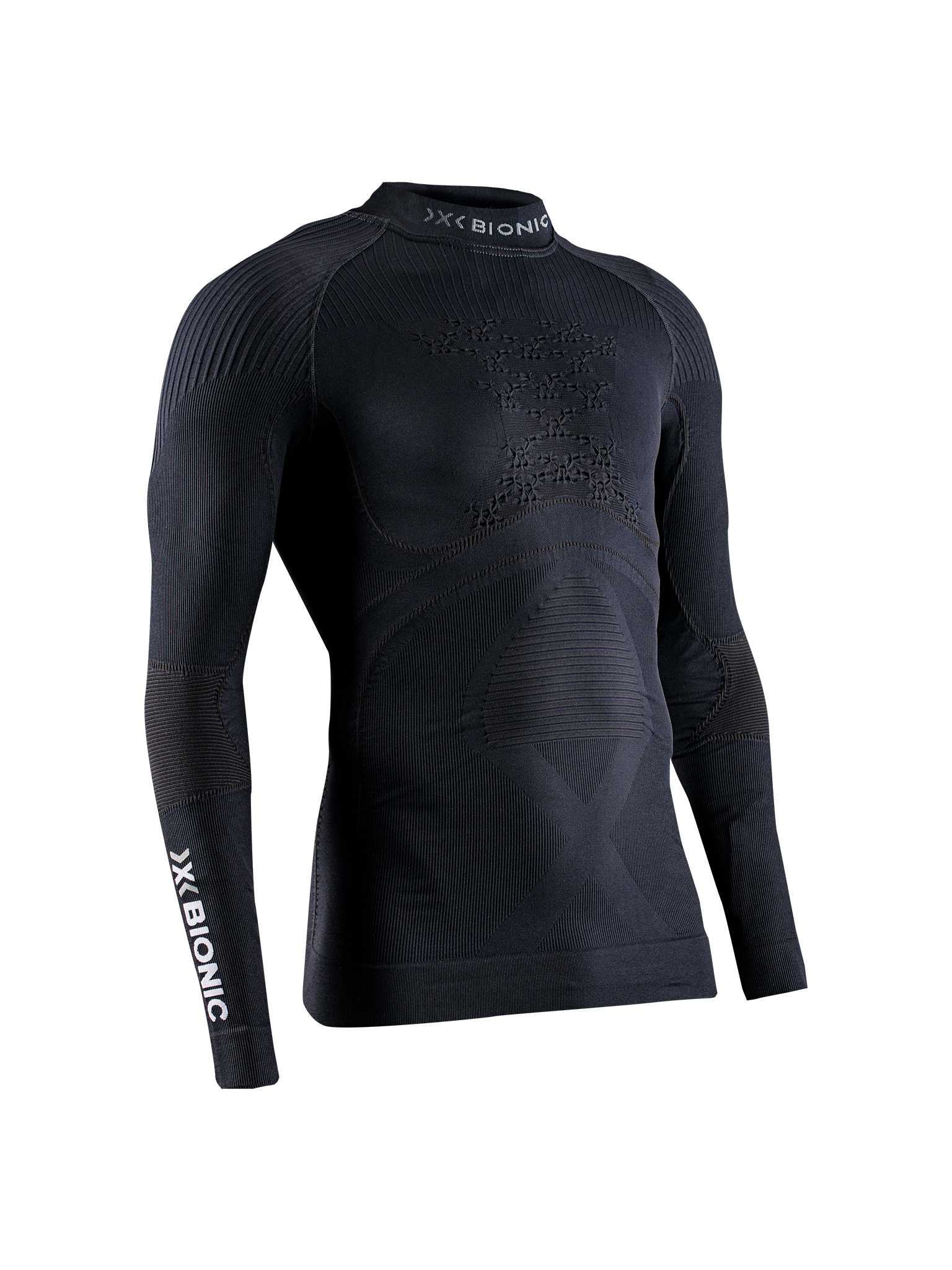 X-BIONIC ENERGY ACCUMULATOR 4.0 SHIRT TURTLE NECK LG SL MEN - Opal Black Arctic White - Turtle Necks - 1 of 6