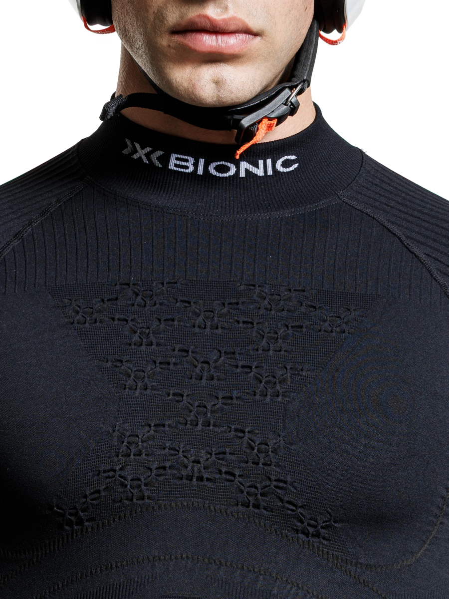 X-BIONIC ENERGY ACCUMULATOR 4.0 SHIRT TURTLE NECK LG SL MEN - Opal Black Arctic White - Turtle Necks - 4 of 6