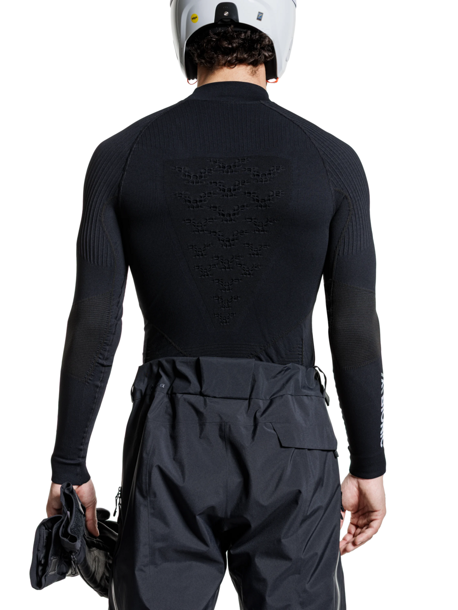 X-BIONIC ENERGY ACCUMULATOR 4.0 SHIRT TURTLE NECK LG SL MEN - Opal Black Arctic White - Turtle Necks - 5 of 6