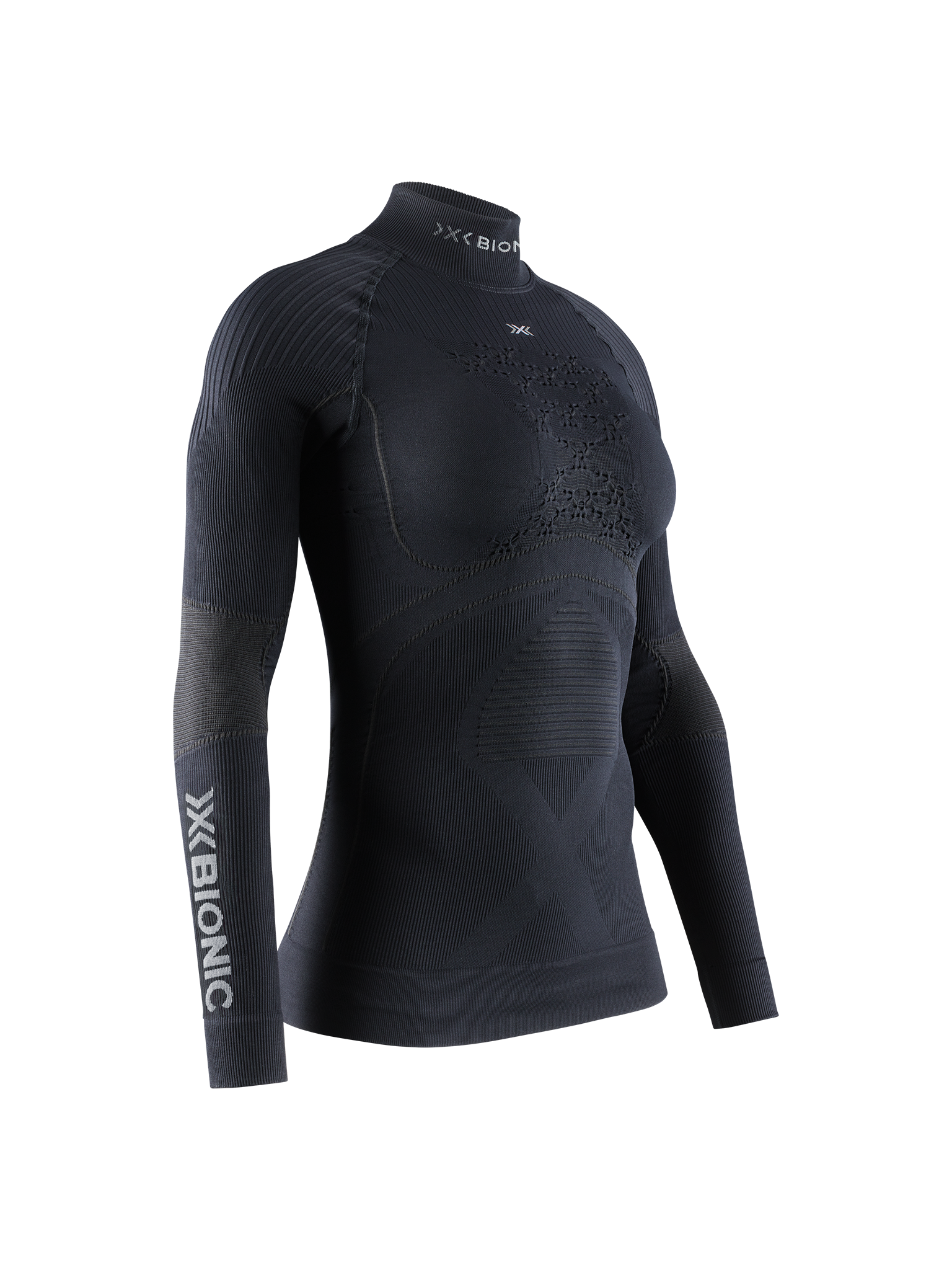 X-BIONIC ENERGY ACCUMULATOR 4.0 SHIRT TURTLE NECK LG SL WMN - Opal Black Arctic White - Turtle Necks - 1 of 3