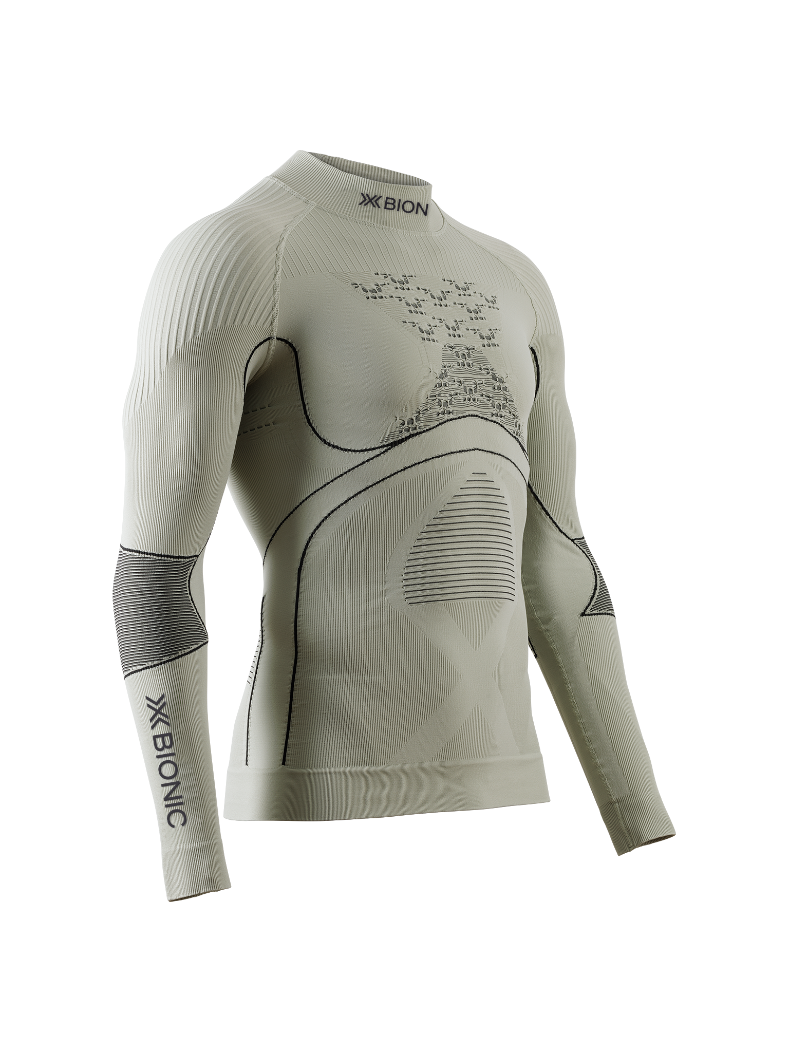 X-BIONIC ENERGY ACCUMULATOR 4.0 SHIRT TURTLE NECK LS - Tea Grey Black - Turtle Necks - 1 of 14