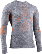 X-BIONIC ENERGY ACCUMULATOR 4.0 MELANGE SHIRT LG SL MEN - Grey Melange Orange - Longsleeves - 3 of 4