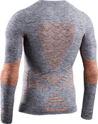 X-BIONIC ENERGY ACCUMULATOR 4.0 MELANGE SHIRT LG SL MEN - Grey Melange Orange - Longsleeves - 4 of 4
