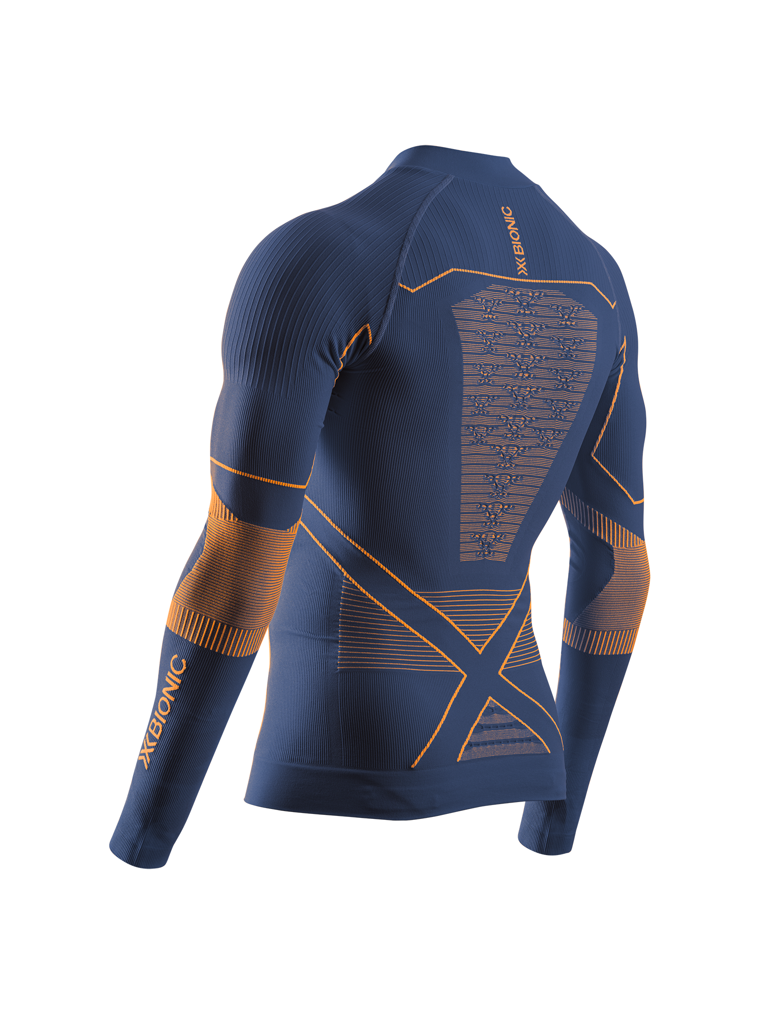 X-BIONIC ENERGY ACCUMULATOR LIGHT SHIRT LS 1/2 ZIP MEN - Marine Orange - Longsleeves - 2 of 14