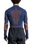 X-BIONIC ENERGY ACCUMULATOR LIGHT SHIRT LS 1/2 ZIP MEN - Marine Orange - Longsleeves - 6 of 14