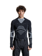 X-BIONIC ENERGY ACCUMULATOR LIGHT SHIRT LS 1/2 ZIP MEN - X Black Light Grey - Longsleeves - 14 of 14