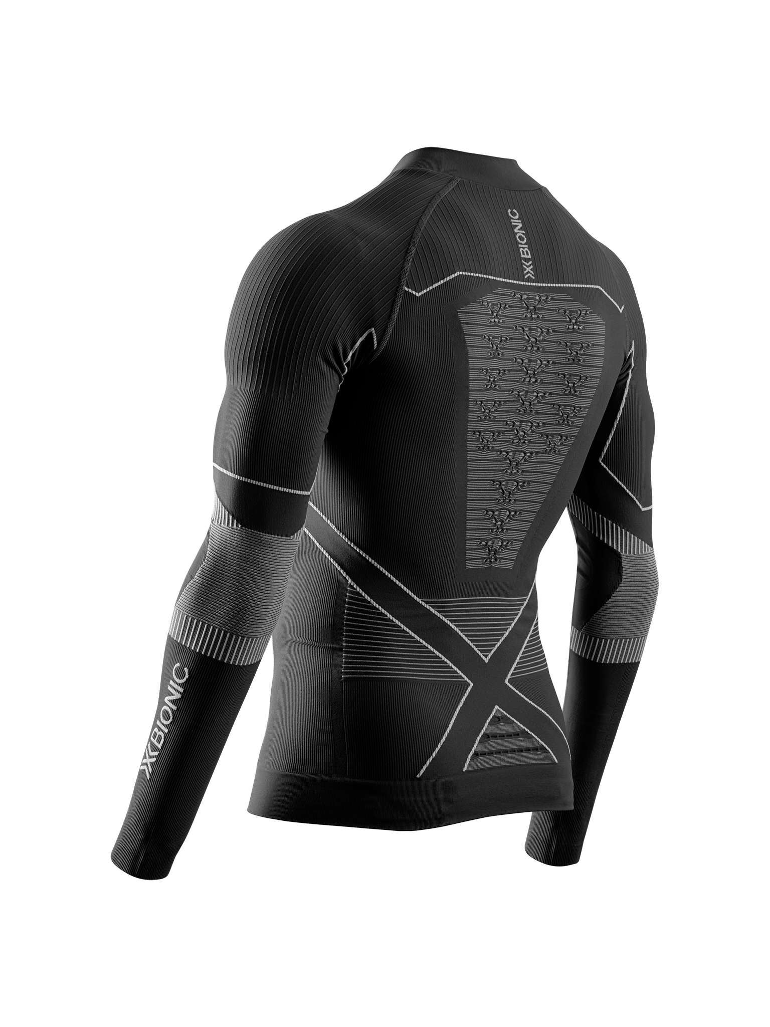 X-BIONIC ENERGY ACCUMULATOR LIGHT SHIRT LS 1/2 ZIP MEN - X Black Light Grey - Longsleeves - 9 of 14