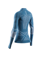 X-BIONIC ENERGY ACCUMULATOR LIGHT SHIRT LS 1/2 ZIP WMN - Mineral Blue Arctic White - Longsleeves - 2 of 9