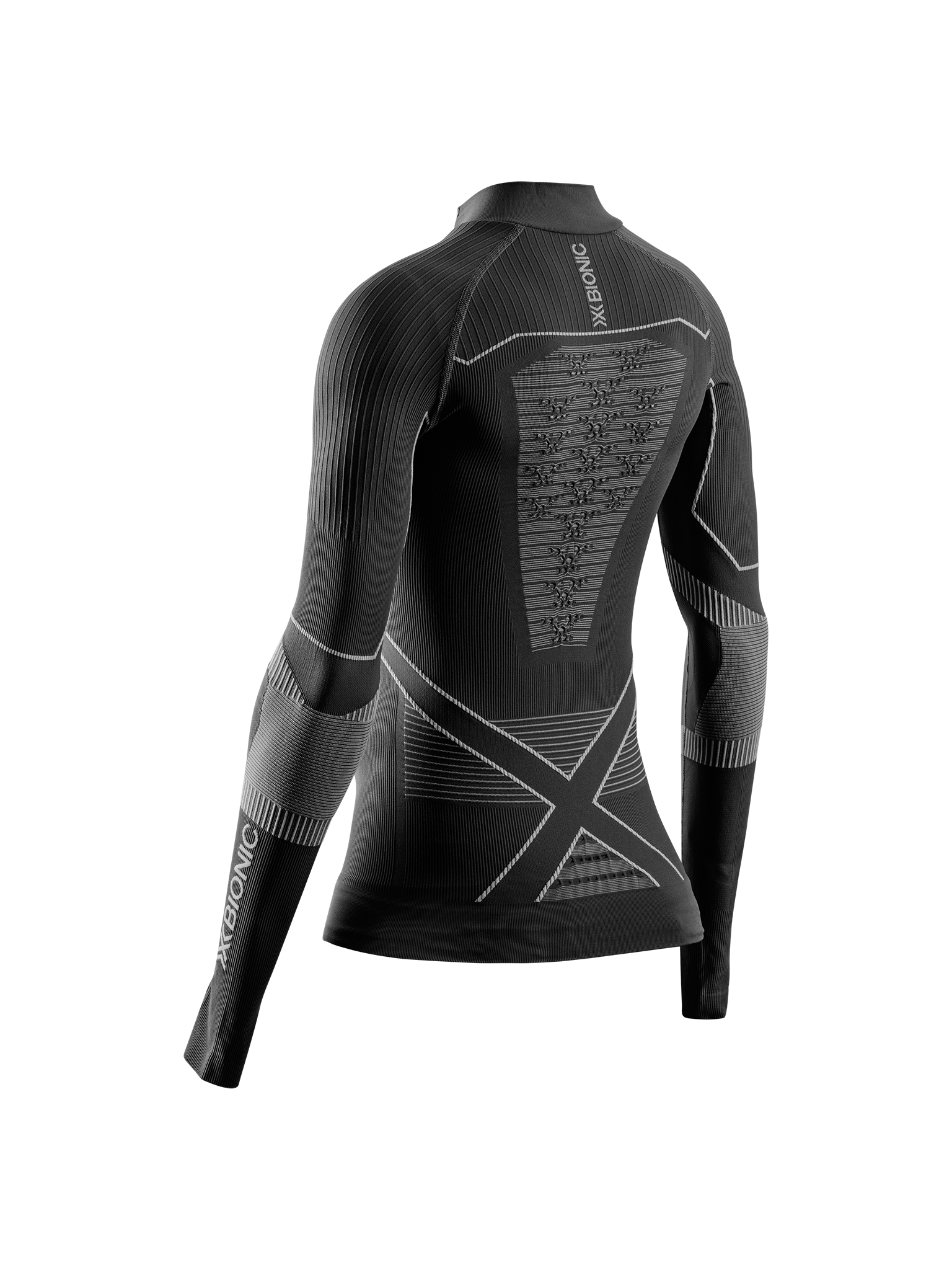 X-BIONIC ENERGY ACCUMULATOR LIGHT SHIRT LS 1/2 ZIP WMN - X Black Light Grey - Longsleeves - 8 of 9