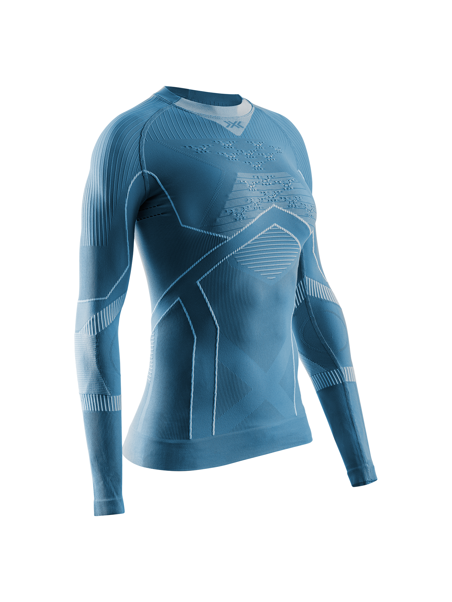 X-BIONIC ENERGY ACCUMULATOR LIGHT SHIRT LS WMN - Mineral Blue Arctic White - Longsleeves - 1 of 9