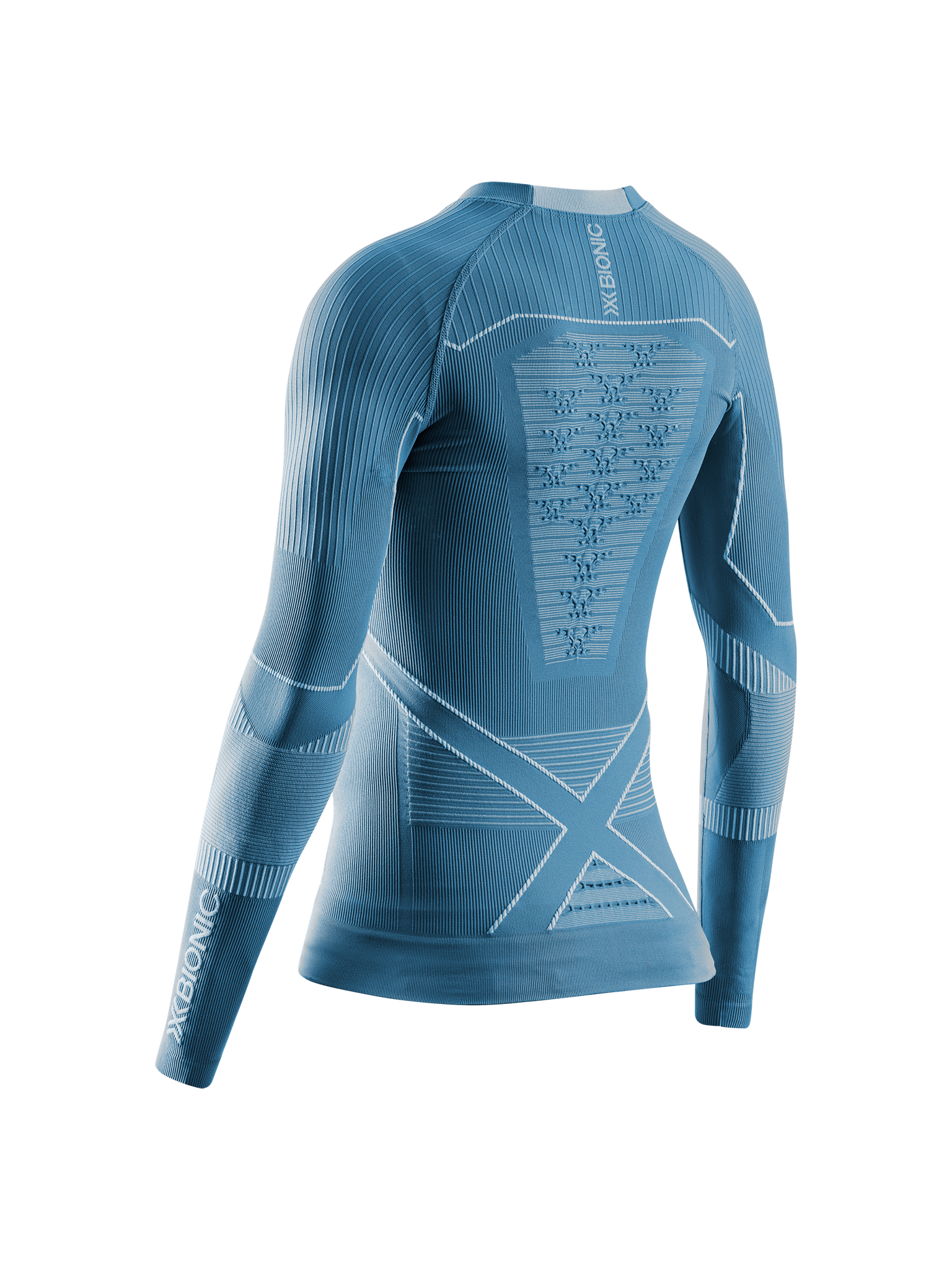 X-BIONIC ENERGY ACCUMULATOR LIGHT SHIRT LS WMN - Mineral Blue Arctic White - Longsleeves - 2 of 9