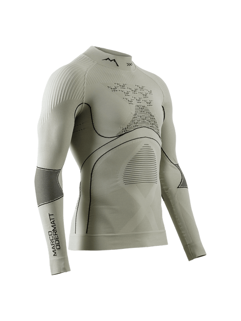 X-BIONIC ENERGY ACCUMULATOR 4.0 SHIRT TURTLE NECK LG SL MEN - MARCO ODERMATT SIGNATURE EDITION - Tea Grey Black - Turtle Necks - 6 of 10