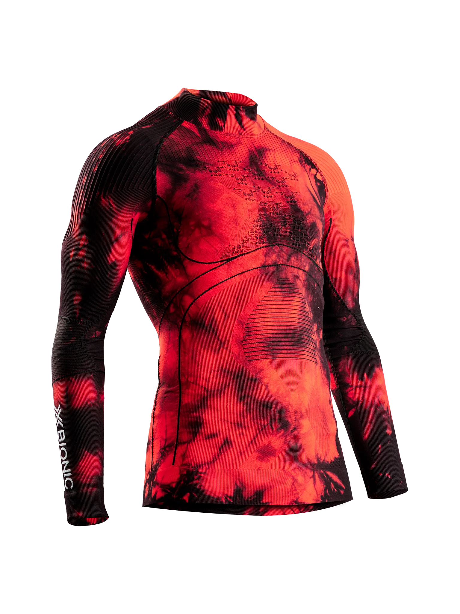 X-BIONIC ENERGY ACCUMULATOR TURTLE NECK LS Swiss - Tiedye X Black Red - Turtle Necks - 1 of 8