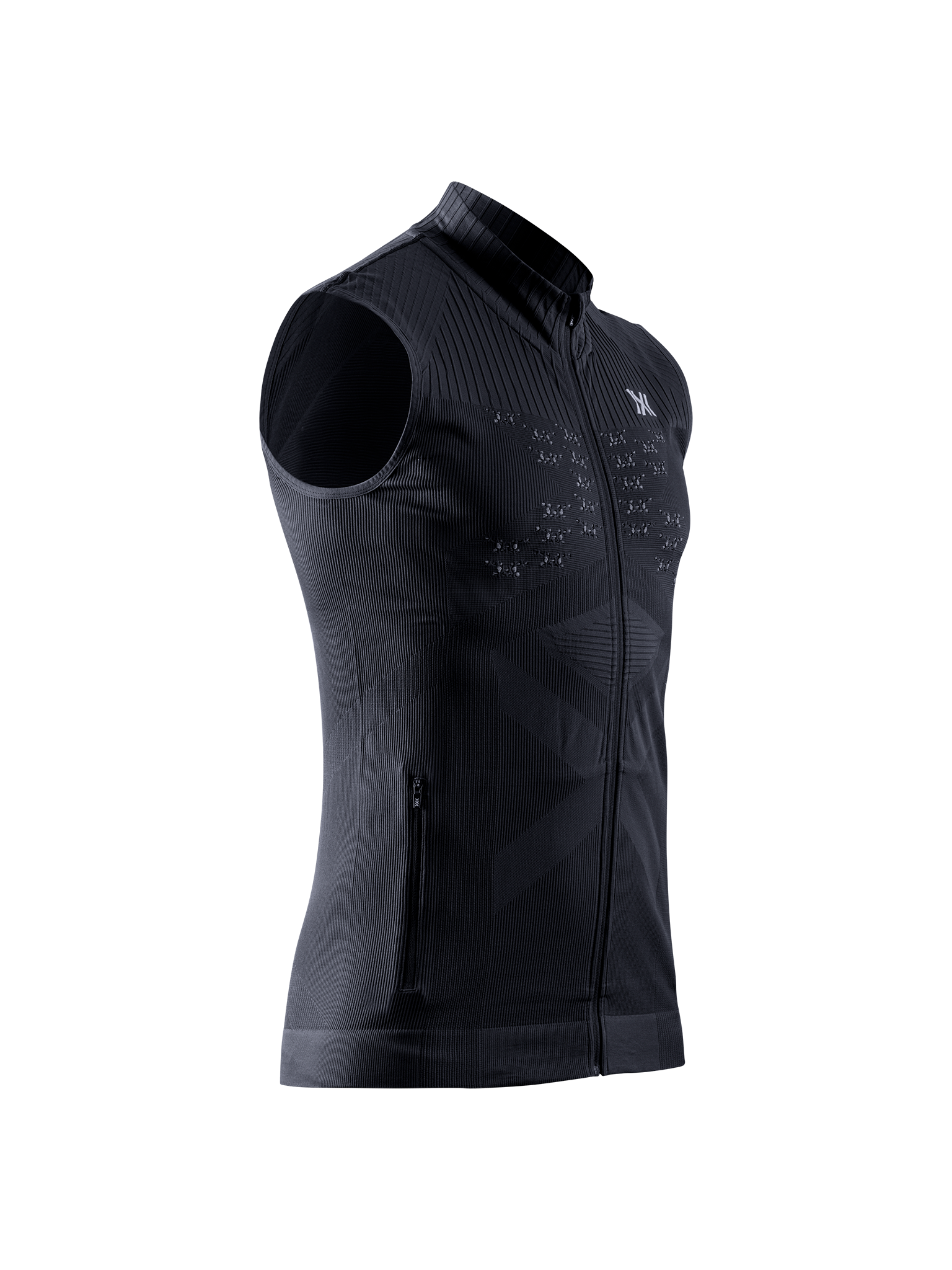 X-BIONIC ENERGY ACCUMULATOR LIGHT FULL ZIP VEST MEN - X Black Light Grey - Vests - 1 of 2