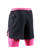 X-BIONIC EFFEKTOR 2IN1 SHORTS MEN - X Black Neo Pink - Hybrid Shorts - 2 of 8