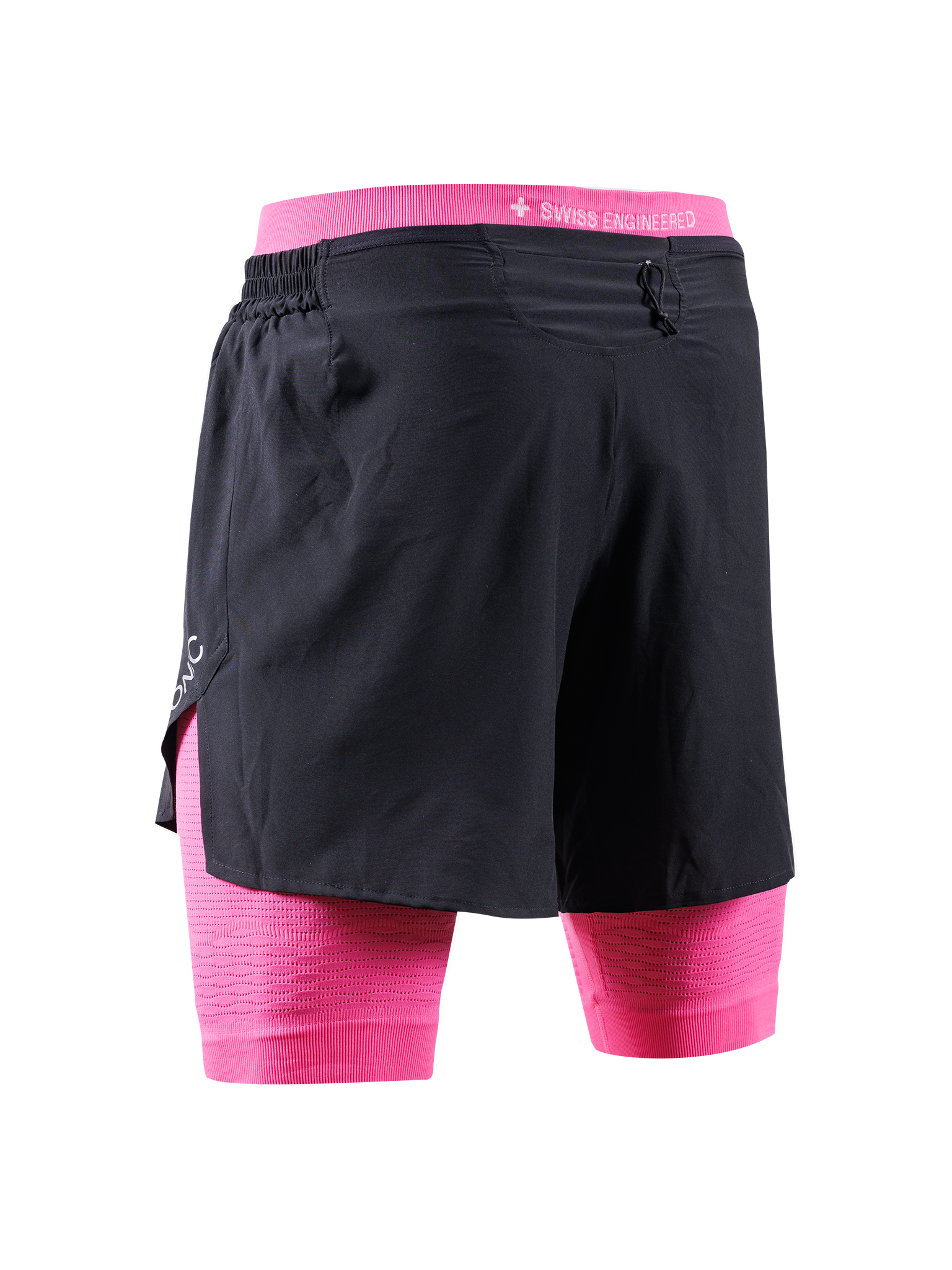 X-BIONIC EFFEKTOR 2IN1 SHORTS MEN - X Black Neo Pink - Hybrid Shorts - 2 of 8