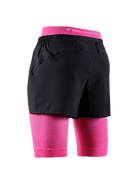 X-BIONIC EFFEKTOR 2IN1 SHORTS WMN - X Black Neo Pink - Hybrid Shorts - 2 of 8