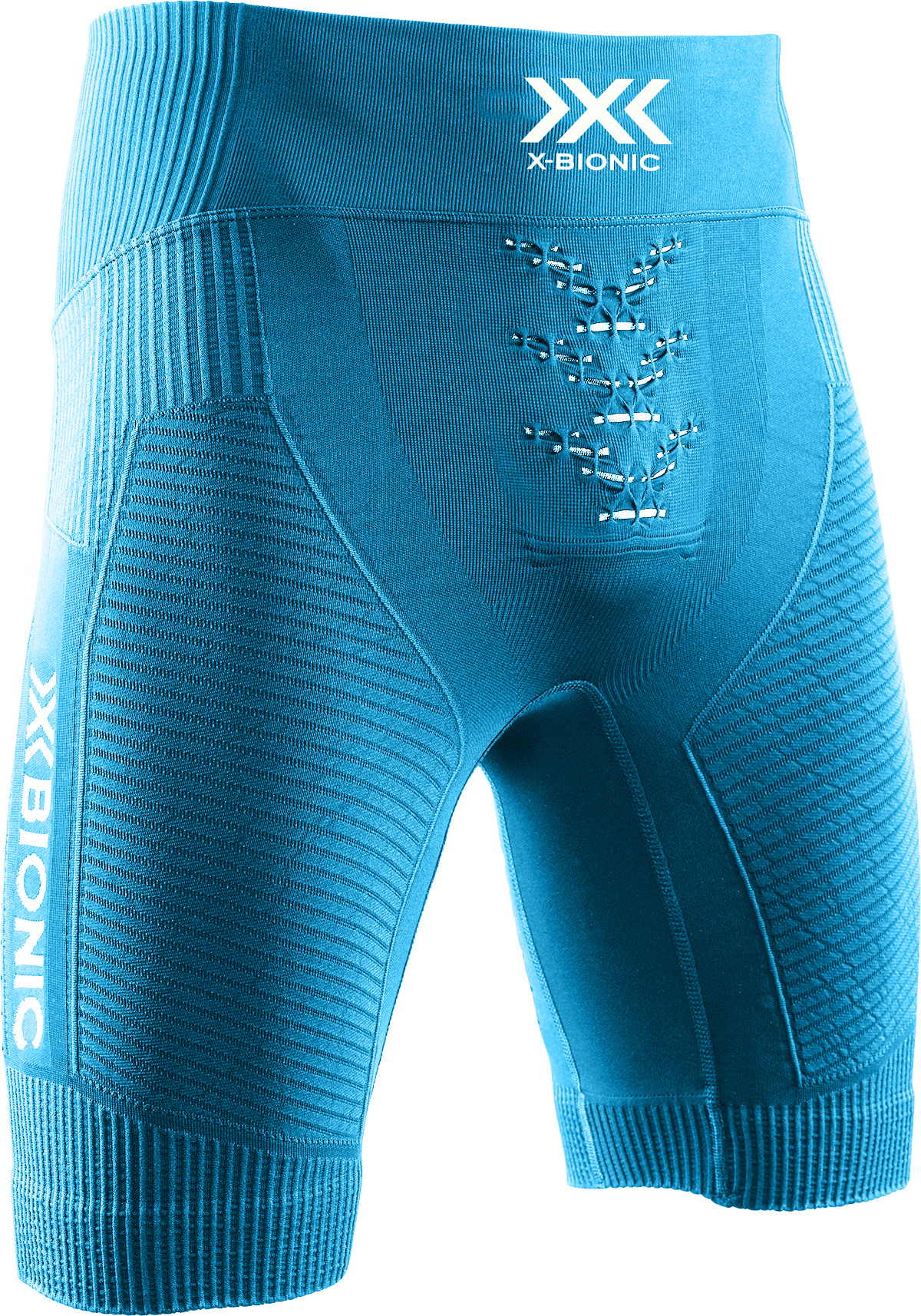 X-BIONIC EFFEKTOR 4D RUNNING SHORTS MEN - Blue Blossom Arctic White - Shorts - 2 of 2