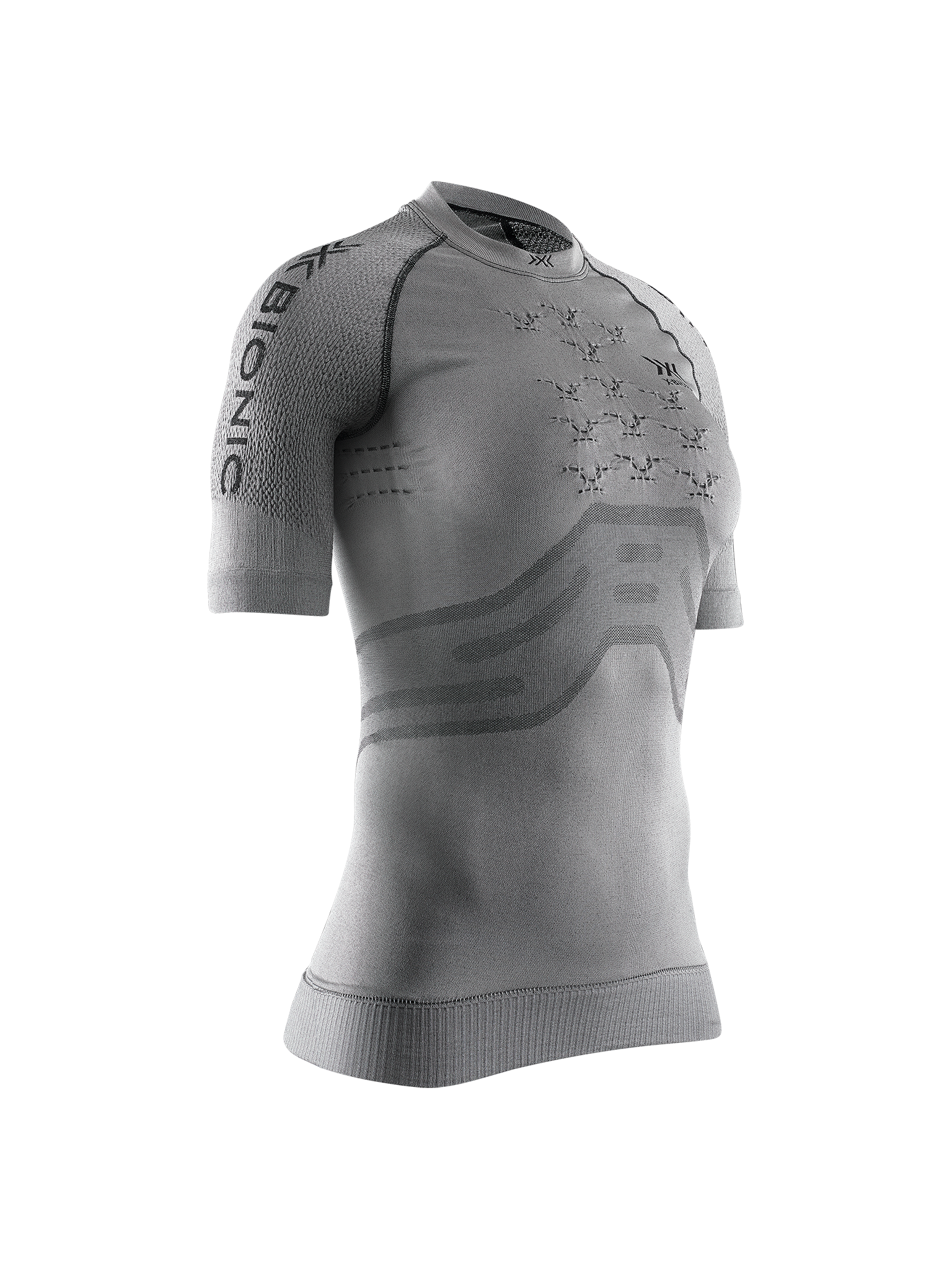 X-BIONIC FENNEC 4.0 RUNNING SHIRT SH SL WMN - Anthracite Silver - T-Shirts - 1 of 2