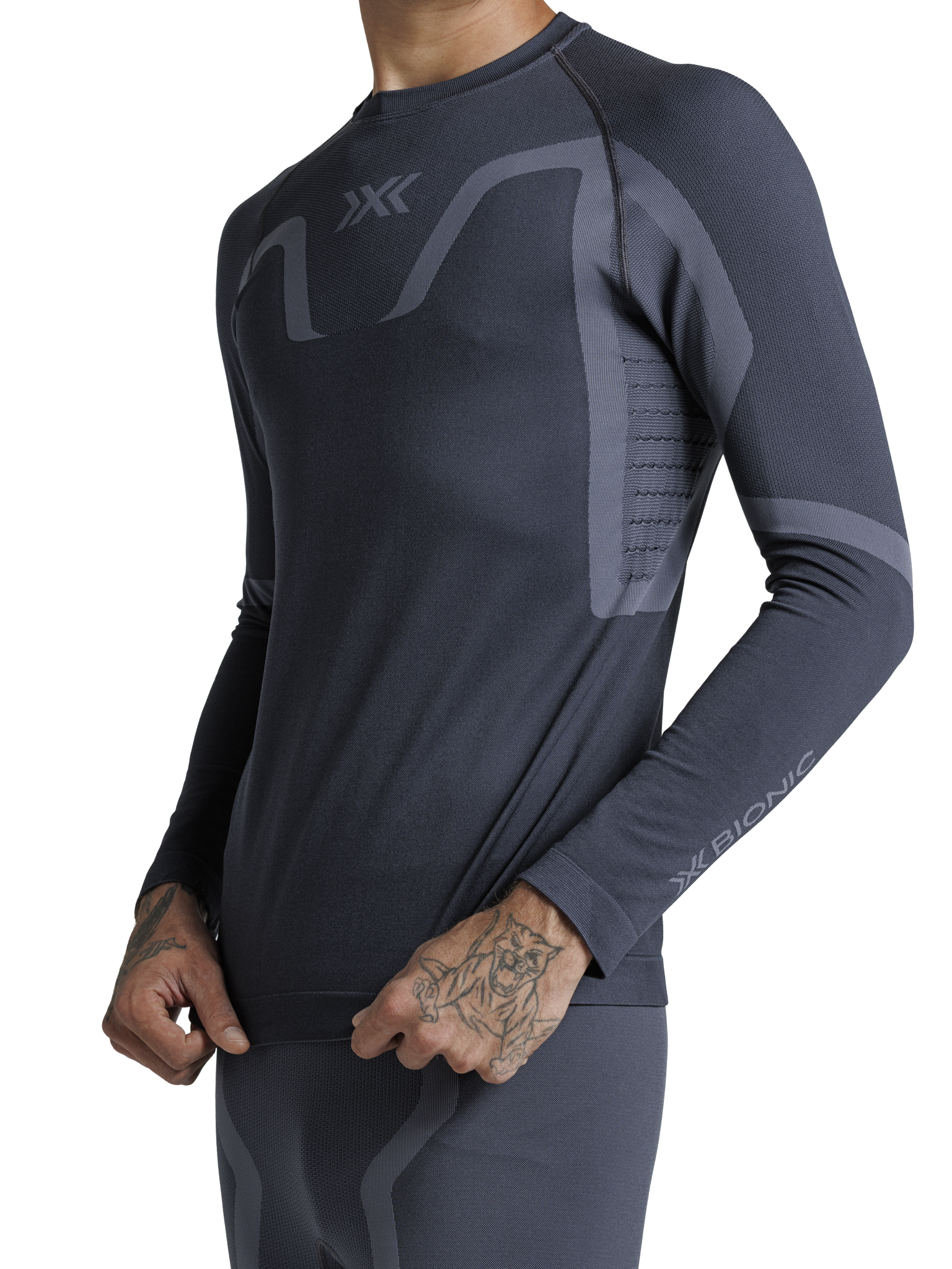 X-BIONIC X-ENTIAL BASELAYER LS MEN - Anthracite - Longsleeves - 4 of 11