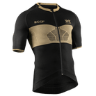 COLLAB COLNAGO | INVENT 4.0 CYCLING ZIP SHIRT SH SL MEN - Black Gold - Zip Shirts - 1 of 2