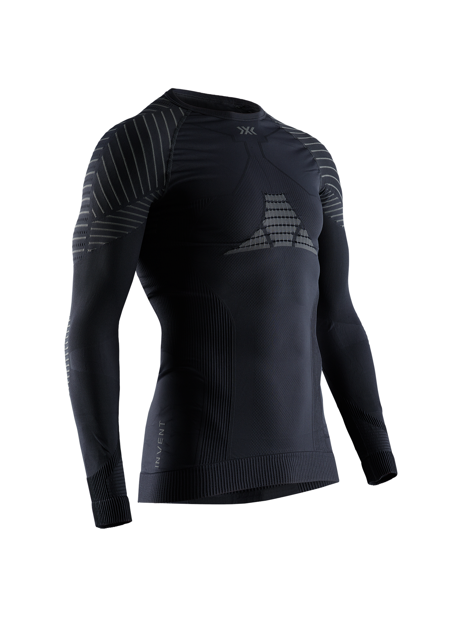 X-BIONIC INVENT 4.0 SHIRT LG SL MEN - Black Charcoal - Longsleeves - 1 of 3