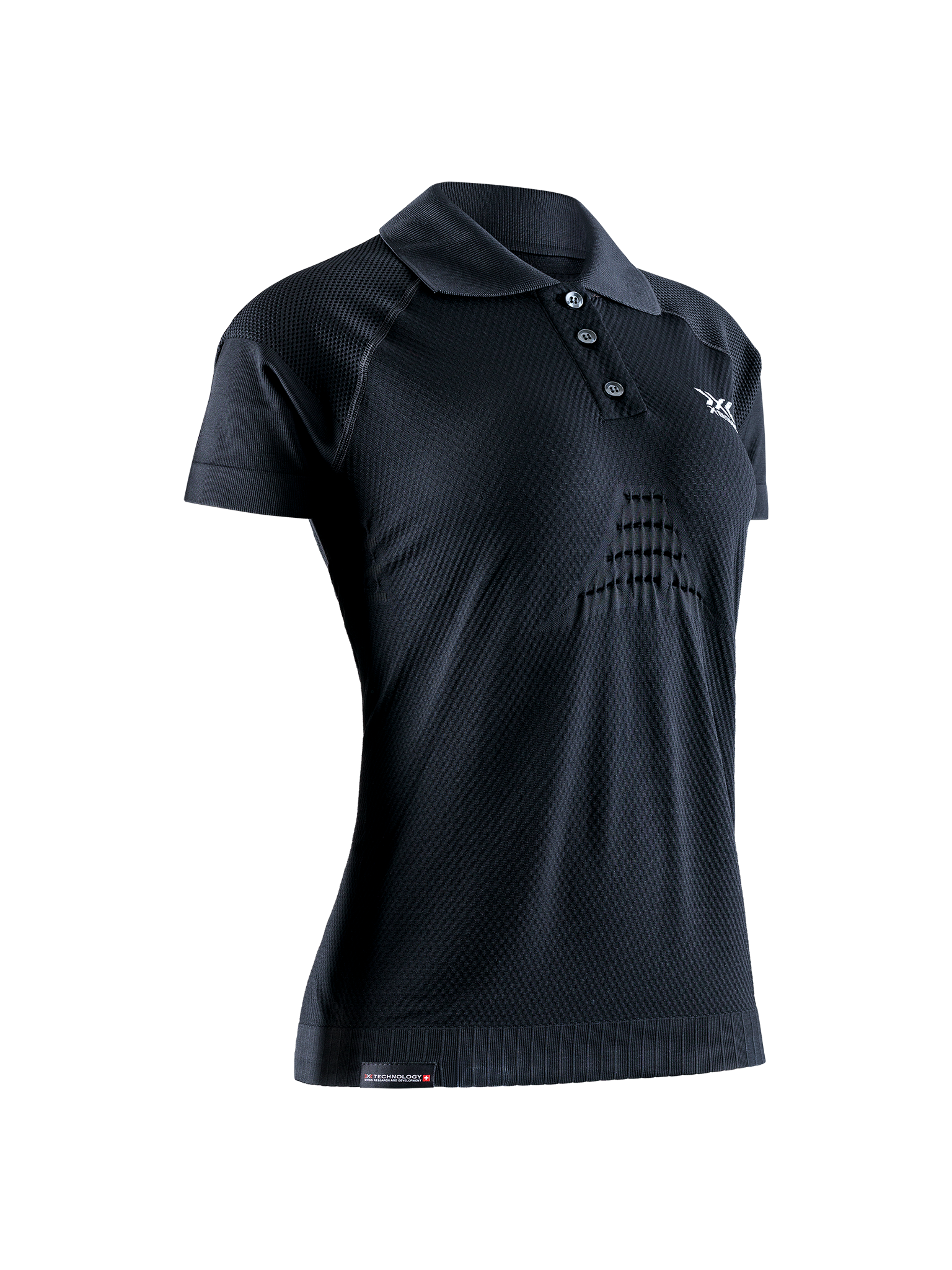 X-BIONIC INVENT 4.0 TRAVEL POLO SHIRT SH SL WMN - Black Anthracite - Polo Shirts - 1 of 2