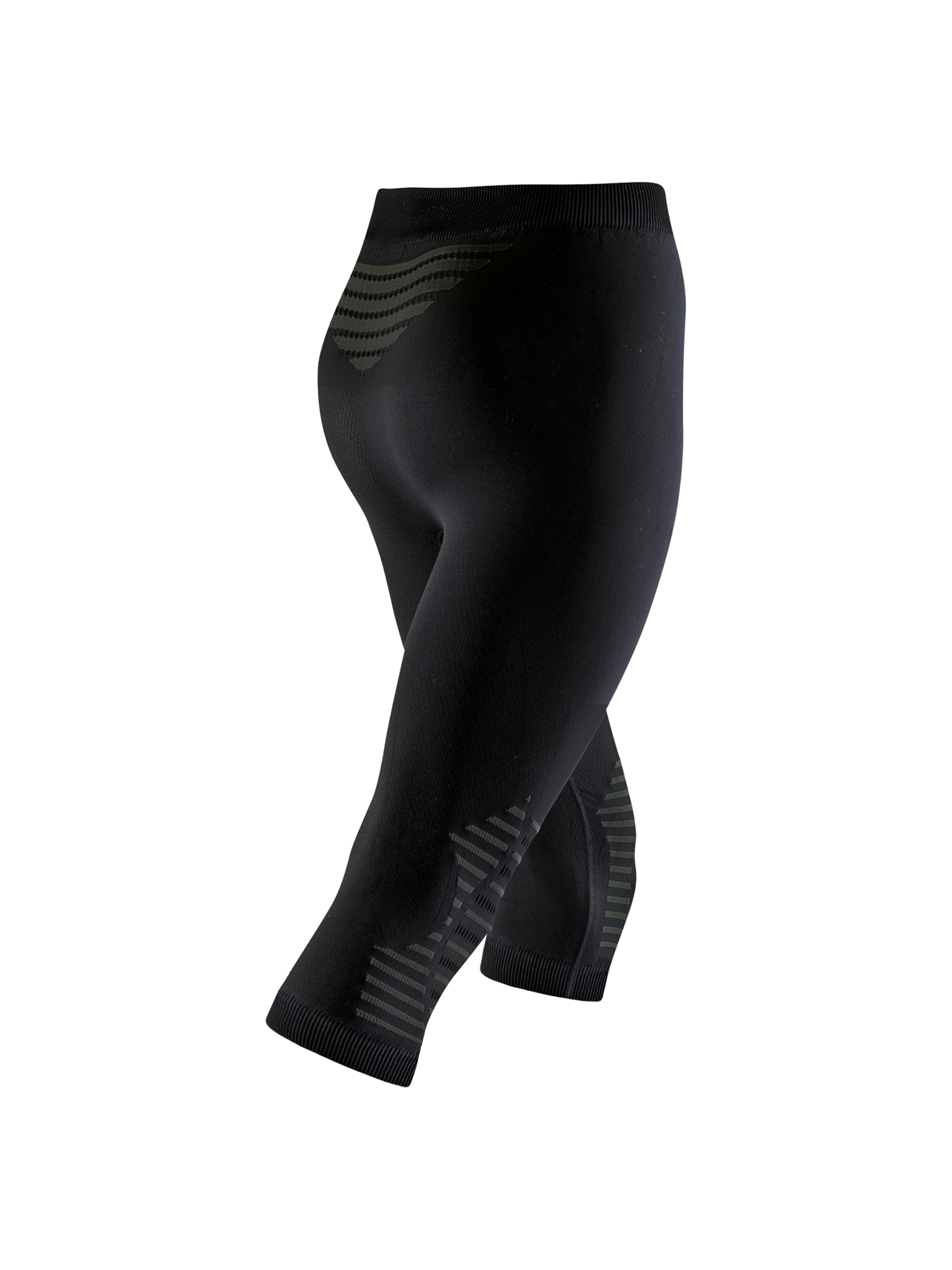 X-BIONIC INVENT 4.0 PANTS 3/4 WMN - Black Charcoal - 3/4 Pants - 3 of 3